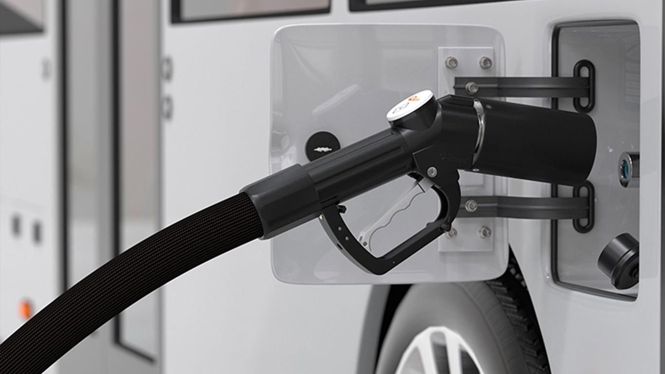 Die ersten WEH® Einhand-Füllkupplungen für H2 Busse und LKWs
