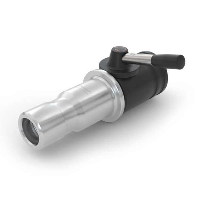 Refueling nozzle for high-flow hydrogen fueling systems