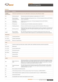 Technical Appendix | WEH Products